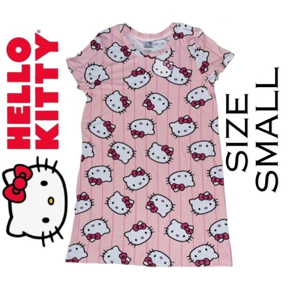 Hello Kitty | Intimates & Sleepwear | New Hello Kitty Pink Striped ...
